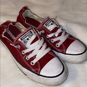 Women’s dark red converse